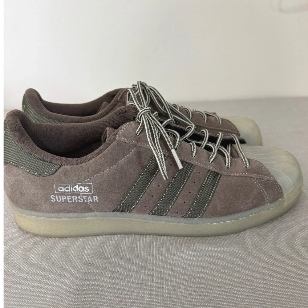 Adidas Superstar Earth Strata Olive Sneakers Mens 11.5